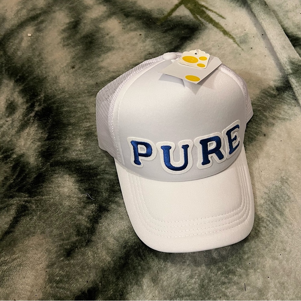Pure apparel blue and white snap back